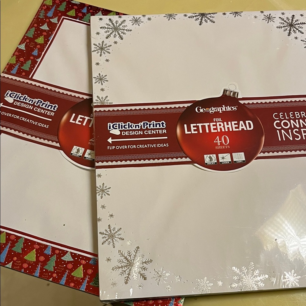 Geographics Foil Letterhead Set